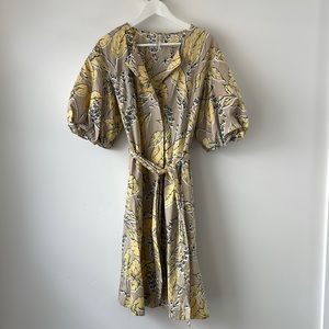 Anthropologie tie dress